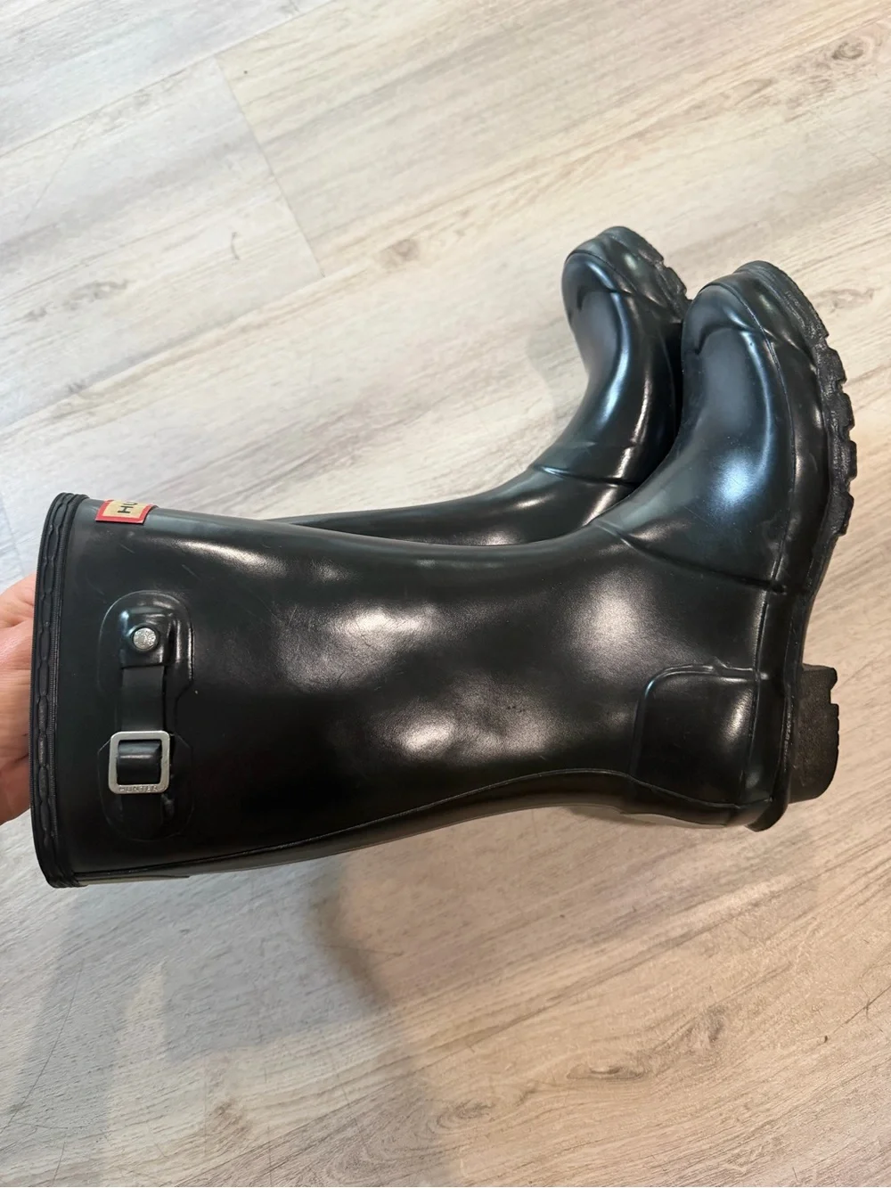 Hunter rain boots for big kids